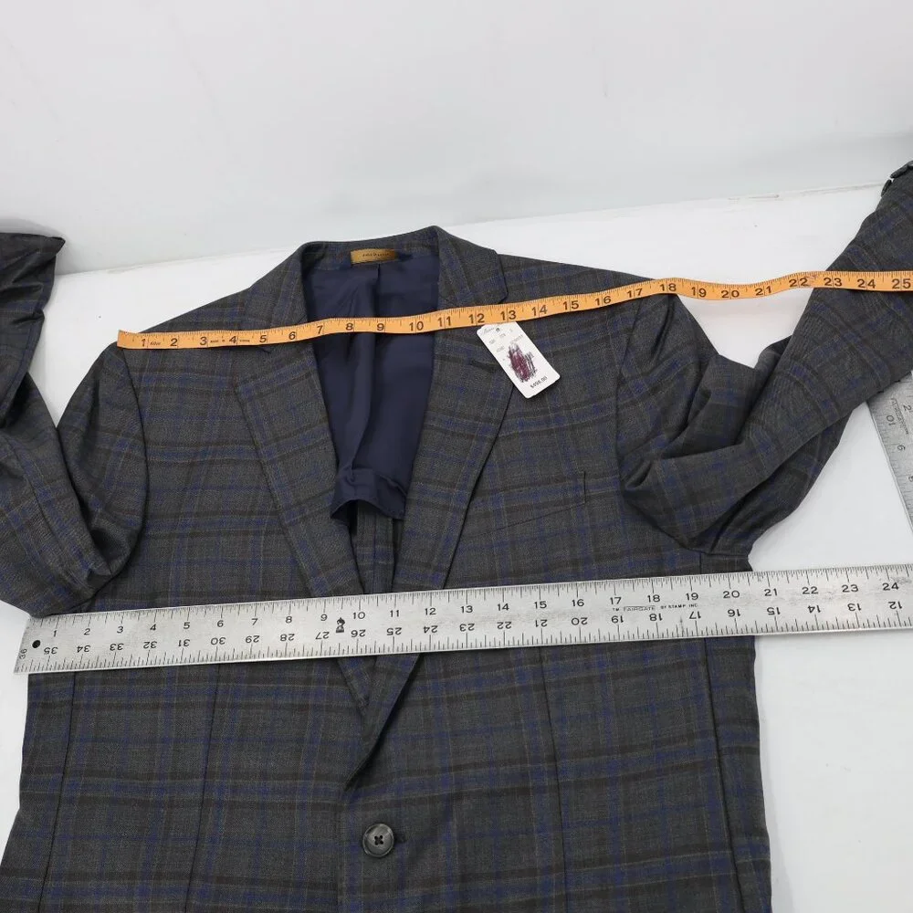 NWT Brooks brothers Sport Coat Mens 40R Regent Zignone Wool notch lapel plaid